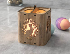 Easter Lamp Candle Holder Ornaments Light Bunny Tealight Lamp Night Light Lantern Digital Download |#U370| VectorPort