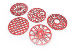 Round Abstract Pattern Panel Templates CNC Laser Cutting File | SVG, DXF, AI |#C038| VectorPort