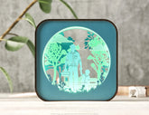 Father’s Day Glow: Laser Cut LED Lamp, Dad and Son Moments – Rectangle Night Lamp Digital Download |#U381| VectorPort