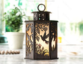 Hummingbird Tree Luminary SVG Candle Holder Tealight Lamp Night Light Forest Scene Lantern Digital Download |#U383| VectorPort