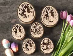 Easter Elegance: Laser Cut Egg Shaped Wooden Gift Box for Stylish Holiday Gifting and Decor DIY Digital Download |#U386| VectorPort