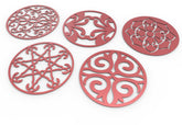 Round Abstract Pattern Panel Templates CNC Laser Cutting File | SVG, DXF, AI |#C039| VectorPort