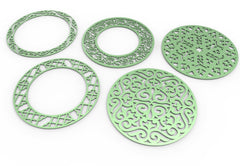 Round Abstract Pattern Panel Templates CNC Laser Cutting File | SVG, DXF, AI |#C039|