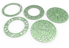 Round Abstract Pattern Panel Templates CNC Laser Cutting File | SVG, DXF, AI |#C039| VectorPort