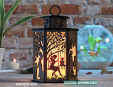 Mother & Son Laser-Cut Candle Holder - Tender Glow Tealight Lamp, Sentimental Night Light Lantern, Digital Download Digital Download |#U392| VectorPort