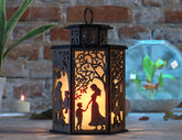 Mother & Son Laser-Cut Candle Holder - Tender Glow Tealight Lamp, Sentimental Night Light Lantern, Digital Download Digital Download |#U392|