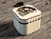 Laser Cut Keepsake Box with Rotating Feature - Laser Cut Spinner Gift Box - Elegant Jeweler Opener Case SVG Digital Download |#U393| VectorPort
