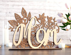 Adorable Standing Mom Text Spring Blooms Happy Mother’s Day Gift for Mom SVG plan, Diy gift Digital Download |#U396| VectorPort