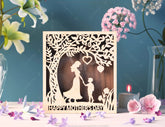 Wooden Opener engraved Gift Box – Mom and Son Themed laser cut SVG Template, Card Case Favor Box Digital Downloads |#U400| VectorPort