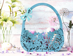 Basket & Egg Bowl SVG Files: Laser Cut Fun for the Holidays, Delightful Easter Décor, Wooden Basket Digital Download |#U401| VectorPort