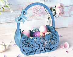 Basket & Egg Bowl SVG Files: Laser Cut Fun for the Holidays, Delightful Easter Décor, Wooden Basket Digital Download |#U401| VectorPort