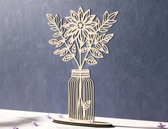 Blooming Beauties: Standing & Wall mounted Flower Pot Home Decoration, Gift laser cut SVG Diy gift Digital Download |#U403| VectorPort