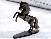 Horse Standing 3D: Laser Cut Horse Tabletop Multilayer Décor SVG Digital Download |#U414| VectorPort