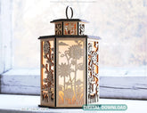 Sunny Delight: Sunflower Lantern - Laser Cut Tealight Candle Holder Night Light Digital Download |#U419| VectorPort