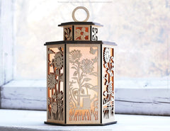 Sunny Delight: Sunflower Lantern - Laser Cut Tealight Candle Holder Night Light Digital Download |#U419| VectorPort