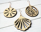 Summer Tear Drop Pendant Earrings Bundle Laser Cut SVG for Women Jewelry Wooden Accessories Digital Download |#U422| VectorPort