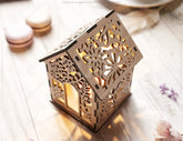 Floral Wooden 3D Home Shape Lantern: Tealight Candle Holder Night Light Digital Download |#U427| VectorPort