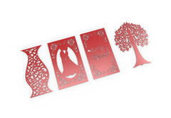 Decorative Abstract Pattern Panel Templates SVG CNC Laser Cutting File | SVG, DXF, AI |#C043|