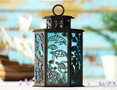 Ocean Dreams: 3D Underwater Laser cut Lantern with fish, dolphin, turtle & Coral Tealight Candle Holder Night Light Digital Download |#U431|