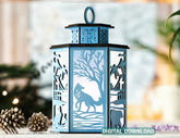 Arctic Glow: 3D Polar Animal Arctic Scene Laser Cut Lantern with Reindeer, Polar Bear & Snowy Landscape Lamp Digital Download |#U432| VectorPort