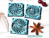 Engage Your Senses: Kinetic Sculpture Coaster 3D Mechanical Laser Cut Tea Coffee Cup Mat Pad Placemat Tableware Digital Download |#U433| VectorPort
