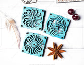 Engage Your Senses: Kinetic Sculpture Coaster 3D Mechanical Laser Cut Tea Coffee Cup Mat Pad Placemat Tableware Digital Download |#U433| VectorPort