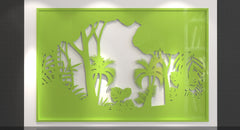 Decorative Abstract Pattern Panel Templates SVG CNC Laser Cutting File | SVG, DXF, AI |#C045|