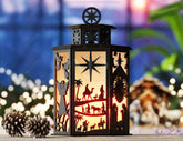 Christmas Nativity Scene Candle Holder, Baby Jesus Lantern, Traditional Tea Light Holder Laser Cut Digital Download SVG |#U454| VectorPort