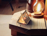 Tent-Shaped Wooden Lantern Night Light | Laser Cut Camping Decor | Home Lampshade | Table Candle Holder | Digital Download |#U458| VectorPort
