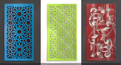 Decorative Abstract Pattern Panel Templates SVG CNC Laser Cutting File | SVG, DXF, AI |#C046|