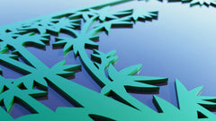 Decorative Tree Pattern Panel Templates SVG CNC Laser Cutting File | SVG, DXF, AI |#C047|