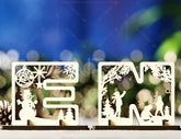 Festive Alphabet Decorations for New Year – Hanging & Standing Winter Themed Ornaments, Letters in Wonderland Style Laser Cut Digital Download |#U477| VectorPort