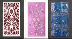 Decorative Tree Pattern Panel Templates SVG CNC Laser Cutting File | SVG, DXF, AI |#C048|