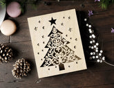 Festive Ornament Storage Box | Christmas Wooden Keepsake Case | Laser Cut Gift Box | New Year Jewelry Holder | Digital Download |#U487| VectorPort