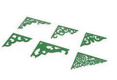 Decorative Corner Pattern Panel Templates SVG CNC Laser Cutting File | SVG, DXF, AI |#C049|