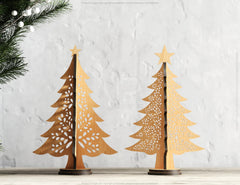 3D Standing Christmas Tree – Laser Cut Holiday Ornament, New Year Tree Decoration Digital Download |#U490| VectorPort