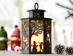 Christmas Candle Holder, Festive Lantern, Holiday Tea Light, New Year Themed Laser Cut Digital Download SVG |#U495| VectorPort