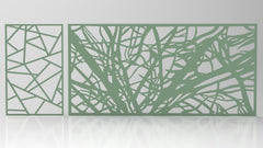 Tree Ornaments for decorative partitions panel screen CNC Laser Cutting File | SVG, DXF, AI |#C005|