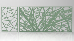 Tree Ornaments for decorative partitions panel screen CNC Laser Cutting File | SVG, DXF, AI |#C005| VectorPort