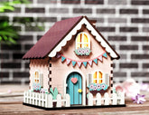 Miniature Garden House Village with Landscape & Flowers, Plants Laser Cutting Digital Download |#U525| VectorPort