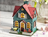 Miniature Village Garden House - Village with Landscape & Flowers, Plants Laser Cutting Digital Download |#U526|