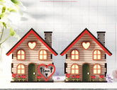 Love Blooms: Miniature Village Garden House with Heartfelt Landscape & Floral Accents – Perfect Valentine’s Day Laser Cut Gift Digital Download |#U529| VectorPort