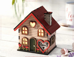 Love Blooms: Miniature Village Garden House with Heartfelt Landscape & Floral Accents – Perfect Valentine’s Day Laser Cut Gift Digital Download |#U529| VectorPort