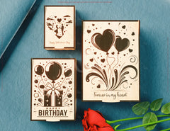 Wooden Keepsake Box – Custom Engraved Laser-Cut Gift Case Card Holder Favor Box Valentine's Day, Birthday Digital Download |#U538|