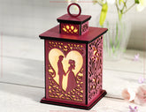Timeless Romance: Laser-Cut Candle Holder - Bride & Groom 3D Tealight Lantern Wedding Table Decor Digital Download |#U540|