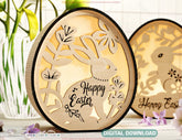 Easter Box: Laser Cut Egg Shaped Wooden Gift Box for Stylish Holiday Gifting and Decor DIY, Easter Candle Holder Digital Download |#U541| VectorPort