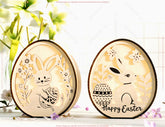 Easter Box: Laser Cut Egg Shaped Wooden Gift Box for Stylish Holiday Gifting and Decor DIY, Easter Candle Holder Digital Download |#U541| VectorPort