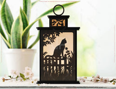 Whimsical Cat Silhouette Lantern: Laser-Cut Tealight Candle Holder - Enchanting Forest Night Light Digital Download |#U545| VectorPort