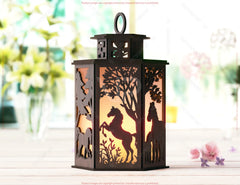 Wildlife Lantern Collection - Nature-Inspired Lamp Series #1 Laser Cut Tealight Candle Holder Digital Download |#U551|
