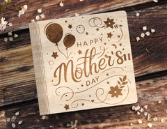 Book-Shaped Wooden Gift Box with Lock – Laser-Cut Card Holder & Charming Purse Happy Birthday Favor Box Digital Downloads |#U553|